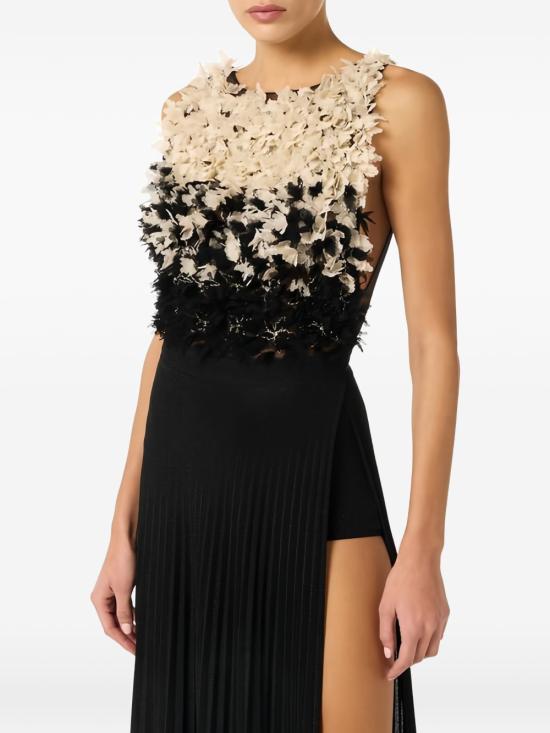 26SS 엘리자베타프랜치 미디 원피스 ABR4462E2 685 Nero burro - ELISABETTA FRANCHI