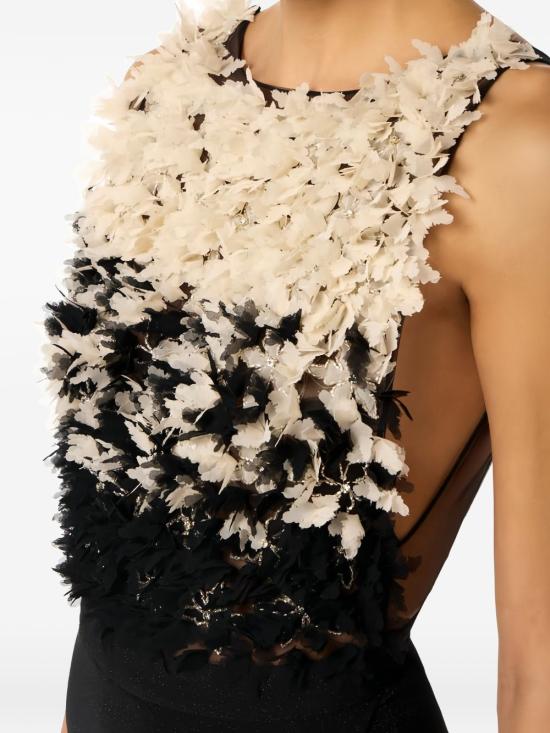 26SS 엘리자베타프랜치 미디 원피스 ABR4462E2 685 Nero burro - ELISABETTA FRANCHI