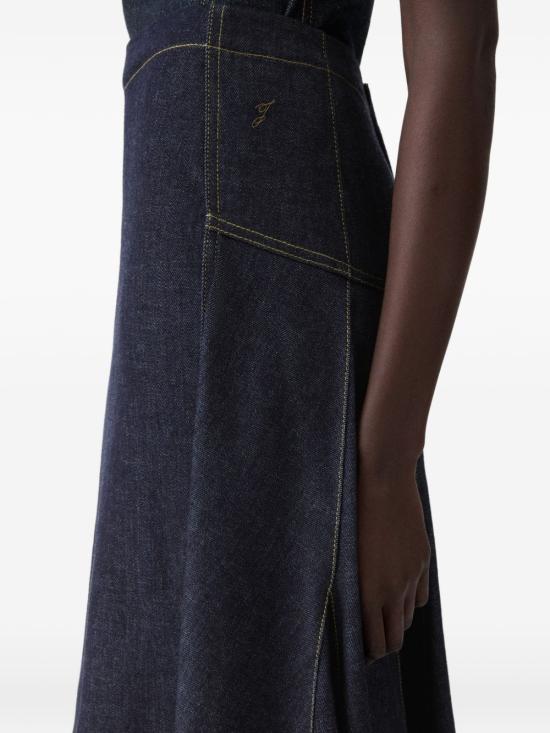 26SS 자크뮈스 미디 스커트 SKW00654 AD00041390 Blue - JACQUEMUS