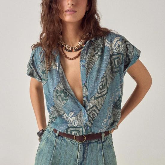  메종 호텔 튜닉 시코코 아야코  인디고 블룸