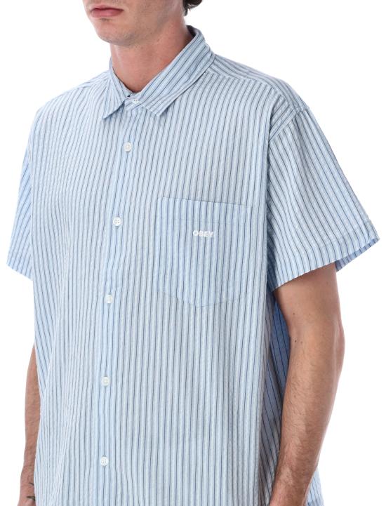 26SS 오베이 반팔 셔츠 181210453 SKY Blu - OBEY