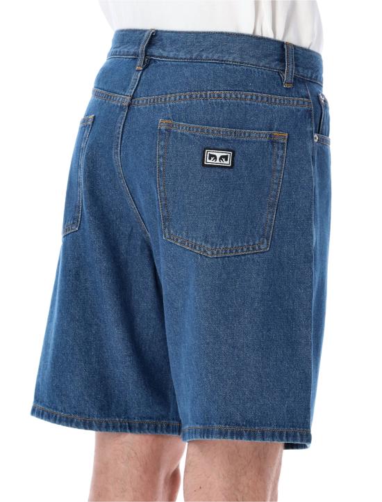 26SS 오베이 데님 숏팬츠 172100110 STW BLUE STONE WASH - OBEY