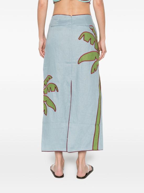 26SS 팜 리오 미디 스커트 349074 L0003 Blue - FARM RIO