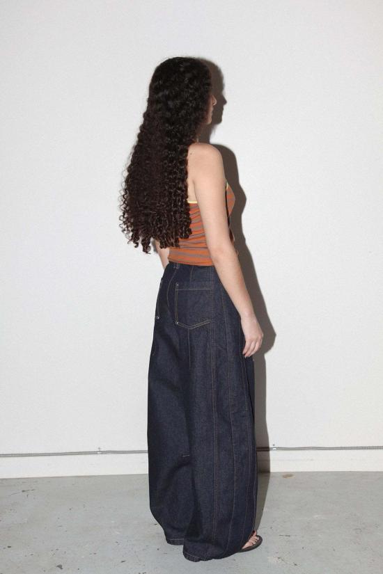  케이코 데님 팬츠 Kk Co Dart 데님 진 린스드 인디고 - KKCO