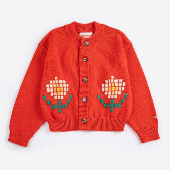  [키즈] 보보쇼즈 풀오버 키즈 보보 초이스 픽셀 데이지 가디건