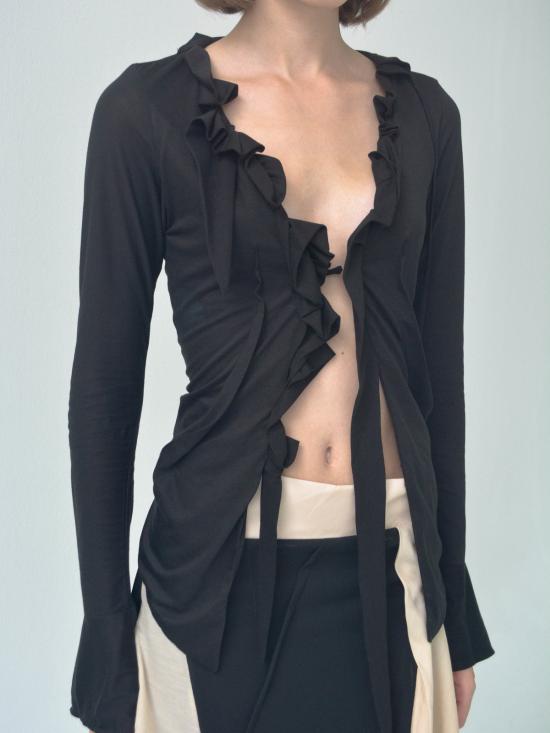  CARO CHIA 블라우스 카로 치아 오퍼레 탑