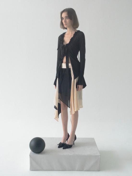  CARO CHIA 블라우스 카로 치아 오퍼레 탑 - OTHER BRANDS