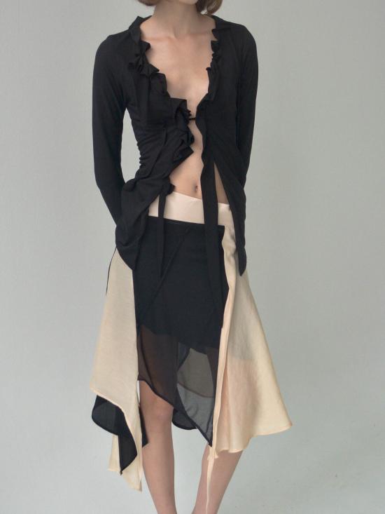  CARO CHIA 블라우스 카로 치아 오퍼레 탑 - OTHER BRANDS