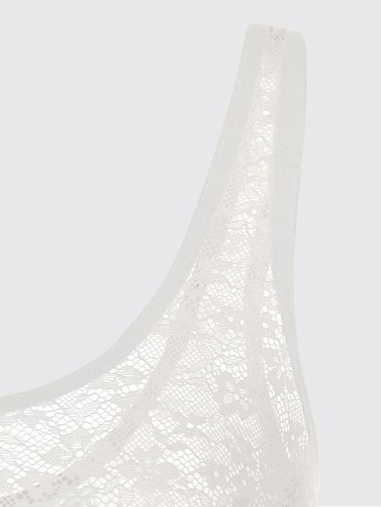 26SS 디젤 UFSB 오리바 로고 밴드 립드 브라렛 A131220CJBR 100 White - DIESEL