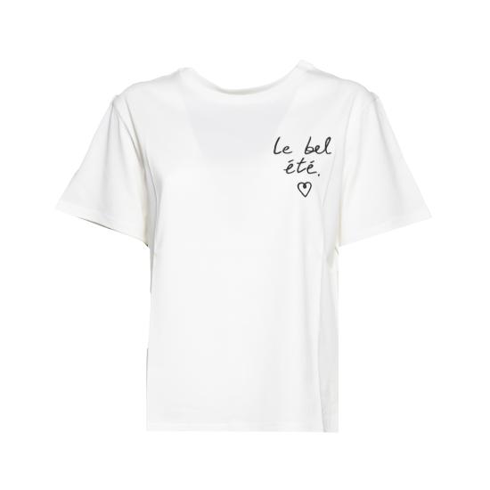 26SS 위켄드막스마라 반팔 티셔츠 2615971042600 001 Bianco