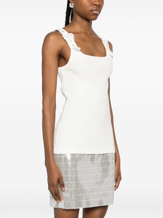 26SS 베르사체 민소매 티셔츠 80HAM619 J0198039 White - VERSACE