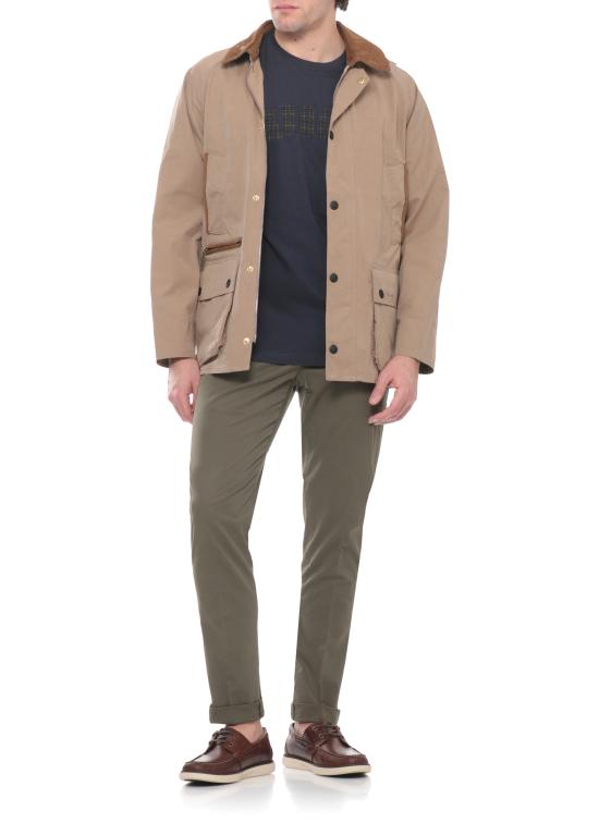 26SS 바버 반팔 티셔츠 MTS1562 MTSNY91 Blue - BARBOUR