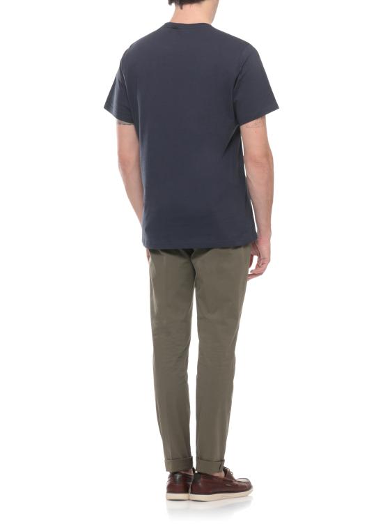 26SS 바버 반팔 티셔츠 MTS1562 MTSNY91 Blue - BARBOUR