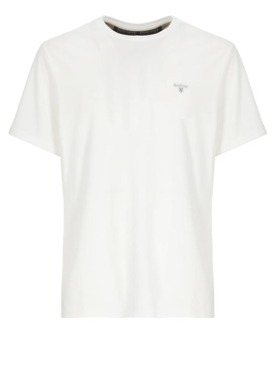 26SS 바버 반팔 티셔츠 MTS0670 MTSWH11 White