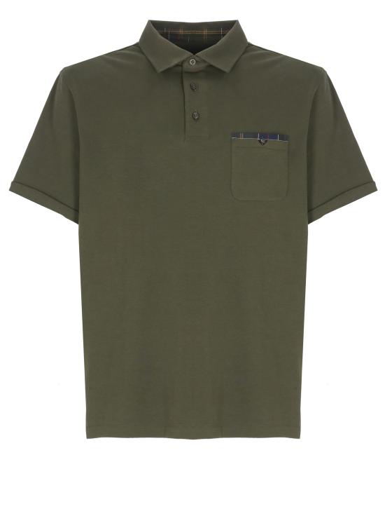 26SS 바버 폴로 티셔츠 MML1496 MMLOL71 Green