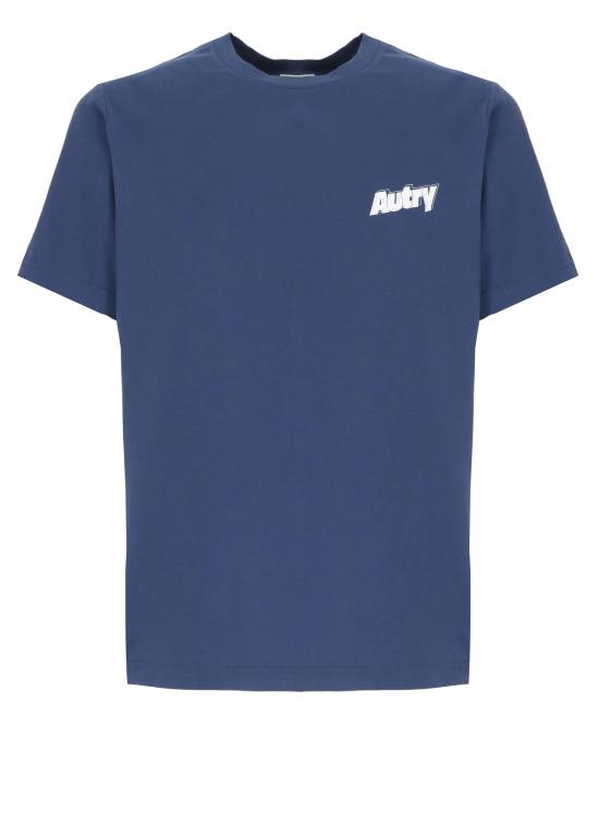 26SS 오트리 반팔 티셔츠 TSPM 045RDRONE Blue