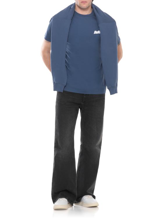 26SS 오트리 반팔 티셔츠 TSPM 045RDRONE Blue - AUTRY