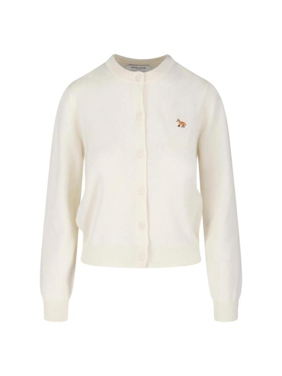 26SS 메종키츠네 베이비 폭스 메리노 레귤러 가디건 PW00502KT1181 0383 White