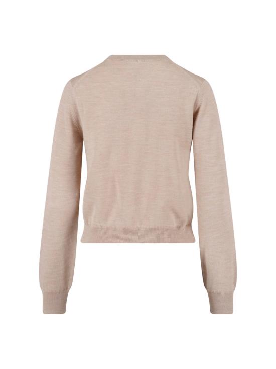 26SS 메종키츠네 베이비 폭스 메리노 레귤러 가디건 PW00502KT1181 0429 Beige - MAISON KITSUNE