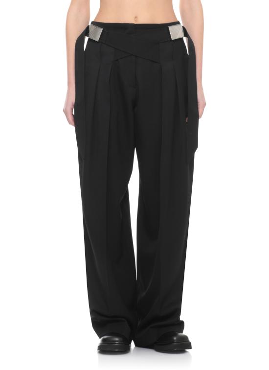 26SS 디 아티코 스트레이트 팬츠 260WCP00286 WWW065AA100 Black - THE ATTICO