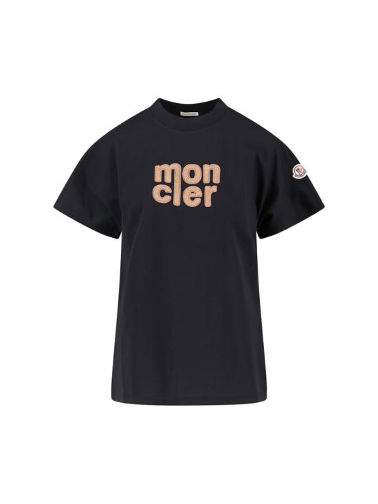 25FW 몽클레어 반팔 티셔츠 093 8C000 28 89AUO 999 Black