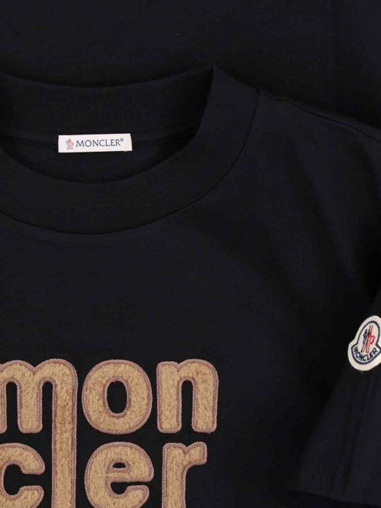 25FW 몽클레어 반팔 티셔츠 093 8C000 28 89AUO 999 Black - MONCLER