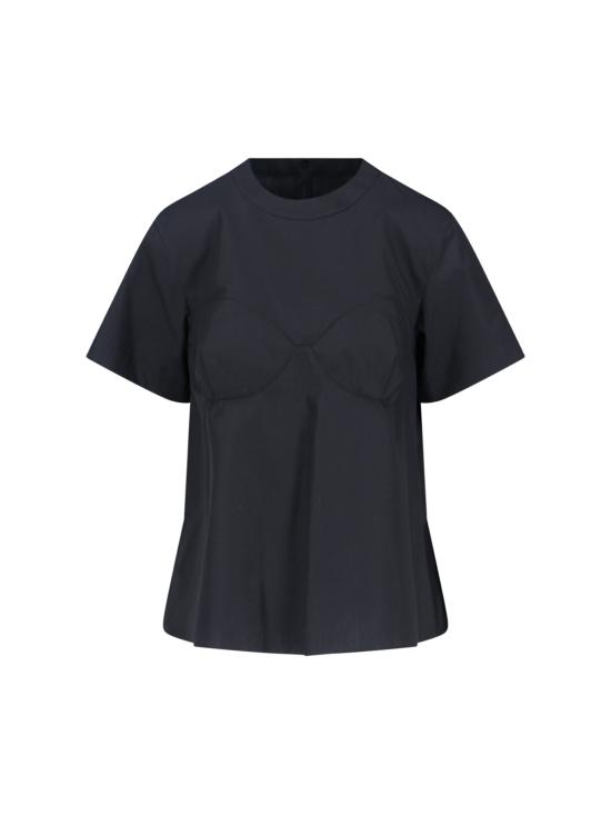 25FW 사카이 긴팔 티셔츠 25 08168 001 Black