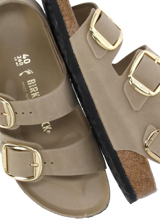 26SS 버켄스탁 샌들 1031782 MILANO BIG BUCKLE HEXTABACCO B Beige - BIRKENSTOCK