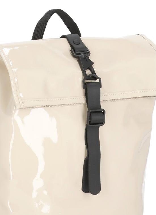26SS 레인스 백팩 RA13330 ROLLTOP RUCKSACK MINISHO Beige - RAINS