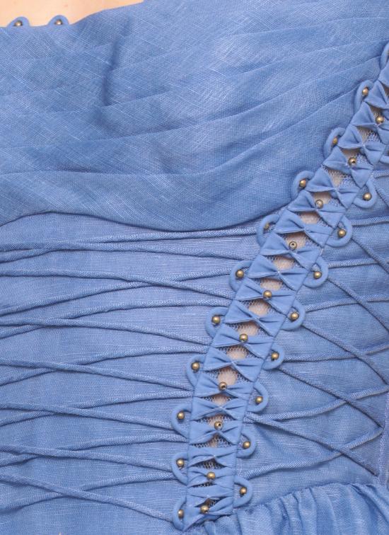 26SS 짐머만 미디 원피스 6347DC261 BLME Blue - ZIMMERMANN