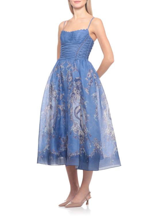 26SS 짐머만 미디 원피스 6347DC261 BLME Blue - ZIMMERMANN