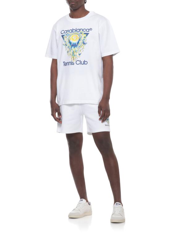 26SS 카사블랑카 숏팬츠 MSP26JTR00302 OFF WHITE LOOPBACK White - CASABLANCA