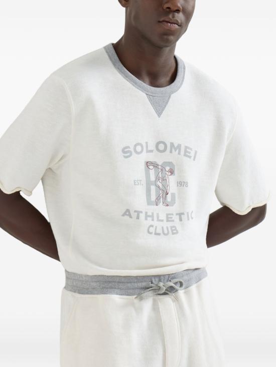 26SS 브루넬로 쿠치넬리 긴팔 티셔츠 MR8313378G CTQ27 White - BRUNELLO CUCINELLI