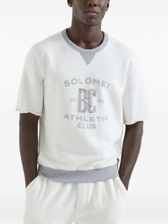 26SS 브루넬로 쿠치넬리 긴팔 티셔츠 MR8313378G CTQ27 White - BRUNELLO CUCINELLI