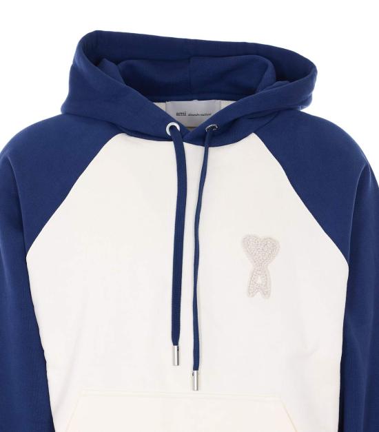  아미 긴팔 티셔츠 Ami Alexandre Mattiussi Ami De Coeur 후디 - AMI