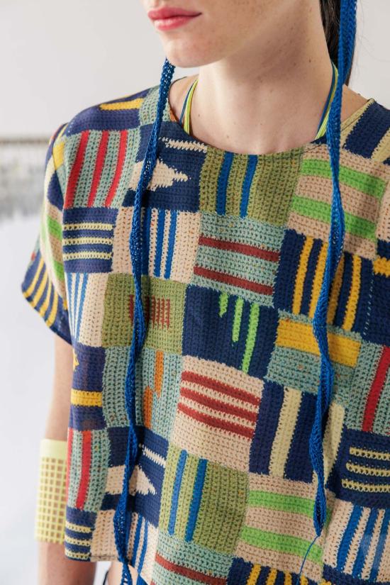  Serien°umerica 반팔 티셔츠 세리엔우메리카 크롭 프린트 티셔츠 샌드 - OTHER BRANDS