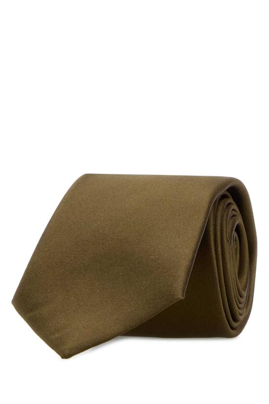 26SS 생로랑 넥타이 8594423Y011 9500 Green