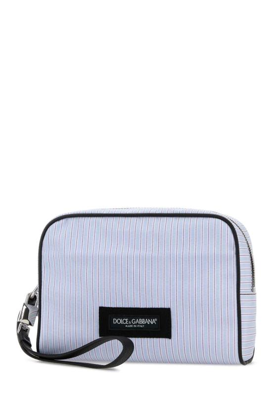 26SS 돌체앤가바나 Calfskin and striped poplin 핸드백 BM2500A0390 8L879 Stripped - DOLCE & GABBANA