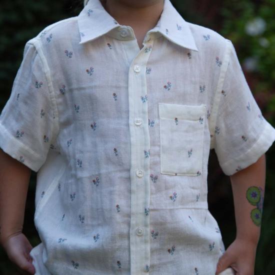  [키즈] Beet World 셔츠 키즈 비트 월드 쁘띠 플로렛 칼라 셔츠 - BEET WORLD