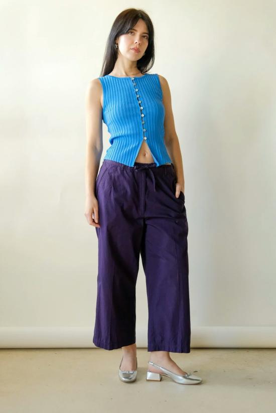  드리스 반 노튼 크롭 팬츠 Dries Van Noten 드로스트링 팬츠 - DRIES VAN NOTEN