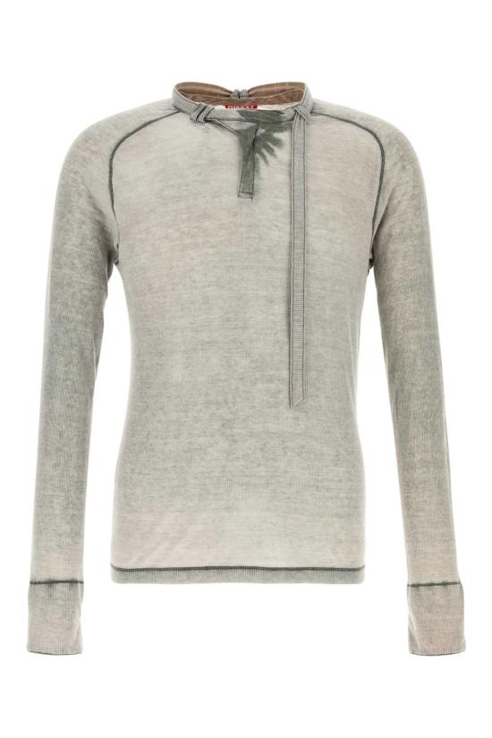 26SS 디젤 T-Gohan 립 저지 탑 바이커 넥 스트랩 A224280HGCQ 9CY Grey