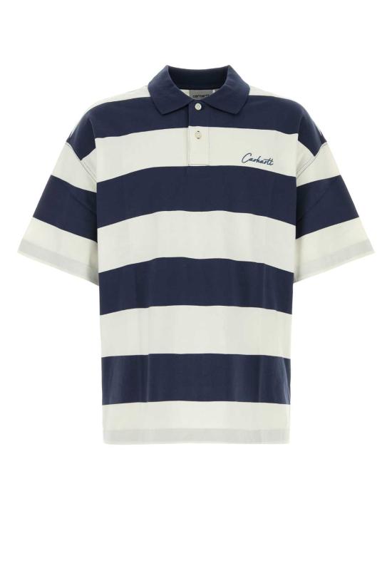 26SS 칼하트 WIP 폴로 티셔츠 I036187 3LEXX Stripped