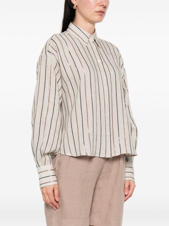 26SS 브루넬로 쿠치넬리 셔츠 MM633RF506 C200 Beige - BRUNELLO CUCINELLI