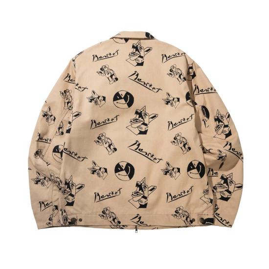  마켓 자켓 스마일리 큐비즘 작업 재킷 - MARKET