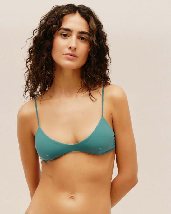  하이트 비키니 수영복 헤이트 크리스 스쿱 비키니 탑 씨위드 그린