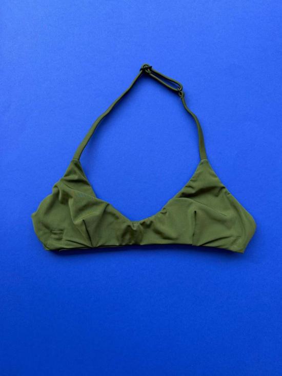  하이트 비키니 수영복 Haight Duda 홀터 비키니 탑 올리브 그린 - HAIGHT