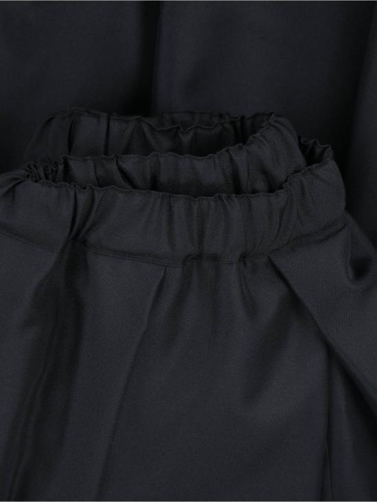  꼼데가르송 미디 스커트 Comme Des Garçons 미디 길이 풀 스커트 블랙 - COMME DES GARCONS