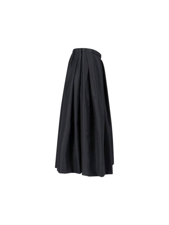  꼼데가르송 미디 스커트 Comme Des Garçons 미디 길이 풀 스커트 블랙 - COMME DES GARCONS