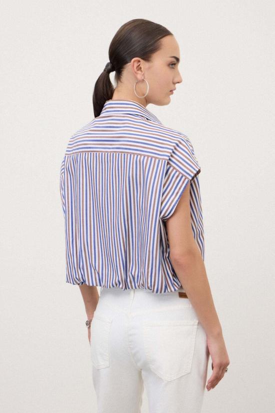  오또다메 블라우스 오토다메 벌룬 이펙트 셔츠 탑 - OTTOD'AME