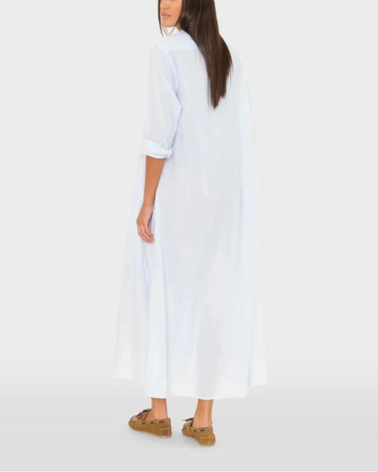  시레나 롱 원피스 보덴 드레스 블루 - XIRENA